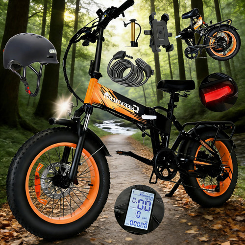 Folding electric bike 48v 20ah - bike,