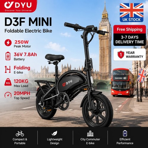 Dyu d3f folding electric bike - d3f,